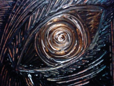 Pittura intitolato "Eye_Quantum" da Barbara Hughes, Opera d'arte originale