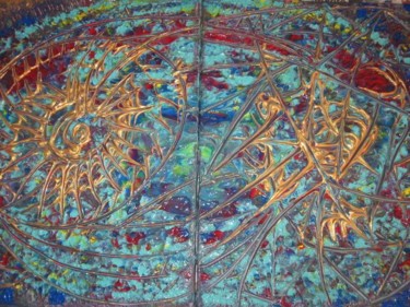Pittura intitolato "Complete Univers 1/2" da Barbara Hughes, Opera d'arte originale