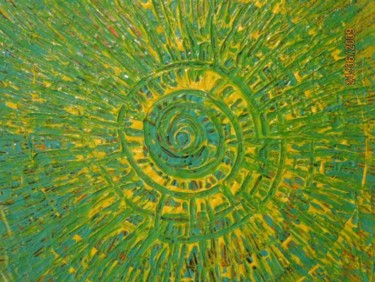 Pittura intitolato "Bill's Sun" da Barbara Hughes, Opera d'arte originale