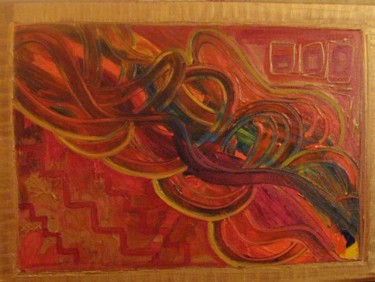 Painting titled "Hug in Apartment" by Barbara Hughes, Original Artwork