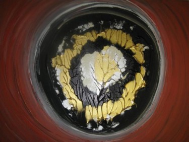 Painting titled "Burning Globe" by Barbara Hughes, Original Artwork