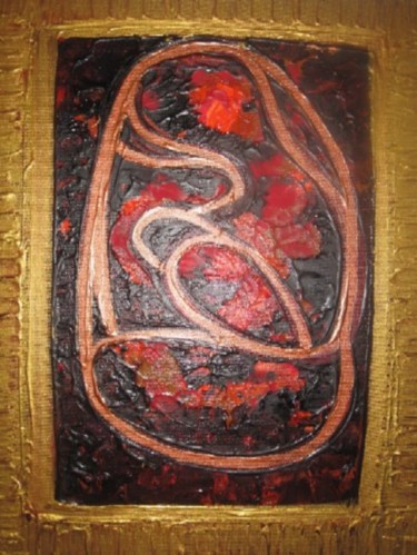 Painting titled "Madonna d'Oro" by Barbara Hughes, Original Artwork