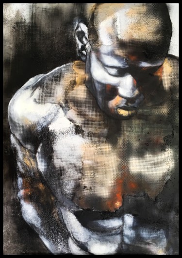 Sans titre Peinture intitulée "Sans titre" par Barbara E.Lezmy, Œuvre d'art originale, Huile Monté sur Châssis