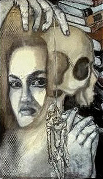 Qui tire les ficelles ( Hommage à ACUTI ) Peinture intitulée "Qui tire les ficell…" par Barbara E.Lezmy, Œuvre d'art originale, Huile