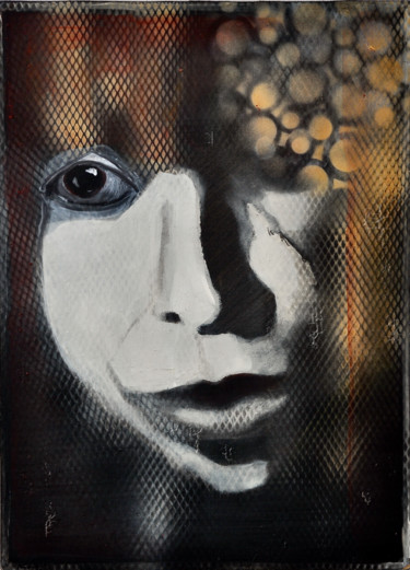 Cicatrice 1 Peinture intitulée "Cicatrice 1" par Barbara E.Lezmy, Œuvre d'art originale, Huile