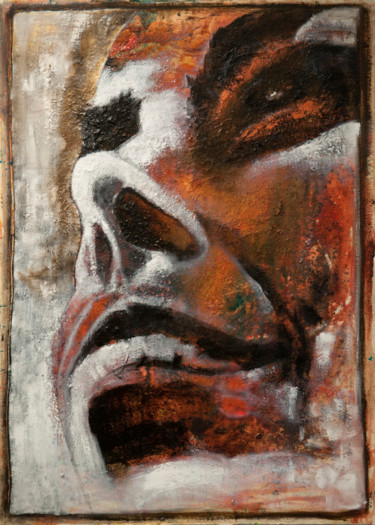 Sans titre Peinture intitulée "Sans titre" par Barbara E.Lezmy, Œuvre d'art originale, Huile