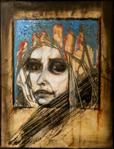 Sans titre Peinture intitulée "Sans titre" par Barbara E.Lezmy, Œuvre d'art originale, Huile