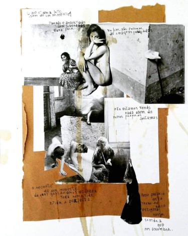 Collages titled "A fotógrafa" by Bárbara Frátis, Original Artwork, Collages