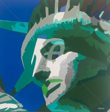 Peinture intitulée "Liberty.jpeg" par Adri Barbieux, Œuvre d'art originale, Acrylique Monté sur Panneau de bois