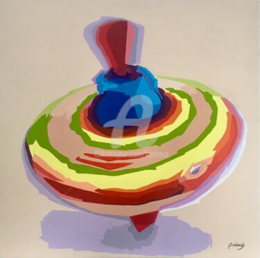 Painting titled "Spinning.jpeg" by Adri Barbieux, Original Artwork, Acrylic