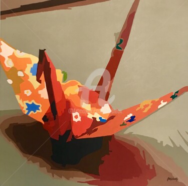 Peinture intitulée "Origami 1.jpeg" par Adri Barbieux, Œuvre d'art originale, Acrylique