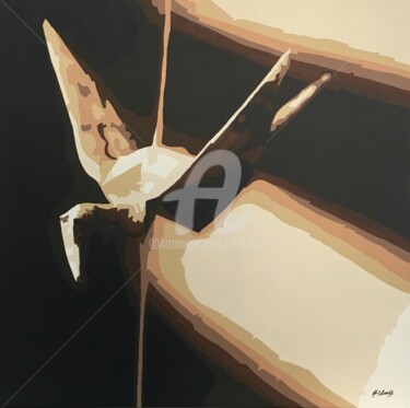 Pittura intitolato "Origami 3.jpeg" da Adri Barbieux, Opera d'arte originale, Acrilico