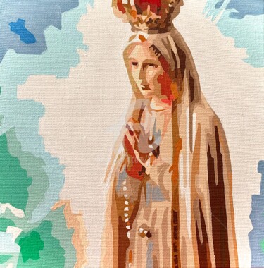 Peinture intitulée "NS Fatima" par Adri Barbieux, Œuvre d'art originale, Acrylique