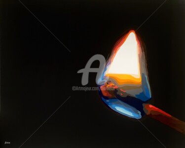 Картина под названием "Light" - Adri Barbieux, Подлинное произведение искусства, Акрил