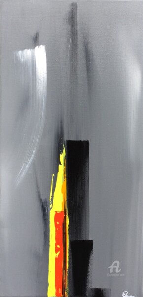 Peinture intitulée "Grisaille urbaine I" par Celine, Œuvre d'art originale, Acrylique