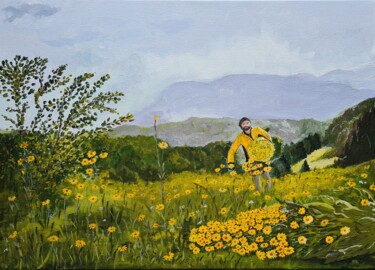 Pintura titulada "Arnica Montana(1) -…" por Barbouilletto, Obra de arte original, Acrílico