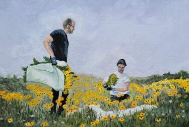 Peinture intitulée "Arnica Montana (2)…" par Barbouilletto, Œuvre d'art originale, Acrylique