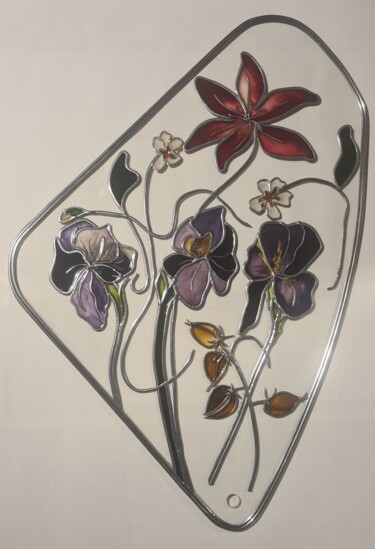 Painting titled "Lakmé au Polownia" by Barbouilletto, Original Artwork, Stained glass painting
