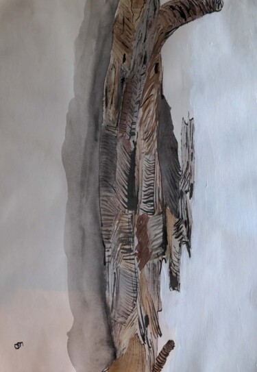 Malerei mit dem Titel "Incendie 2" von Barbour, Original-Kunstwerk, Tinte