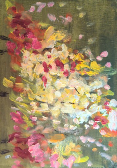 Ζωγραφική με τίτλο "Étude fleurs" από Barbour, Αυθεντικά έργα τέχνης, Λάδι
