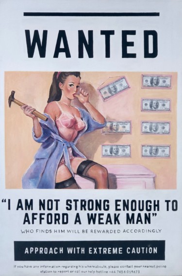 Картина под названием "I am not strong eno…" - Barbsie, Подлинное произведение искусства, Масло