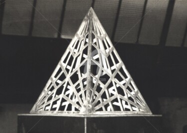 Sculpture intitulée "11-Cage pour le tem…" par Barbu Nitescu, Œuvre d'art originale
