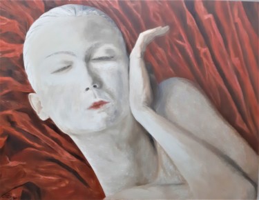Pintura intitulada "La ternura" por Elena Pokasanieva, Obras de arte originais, Óleo