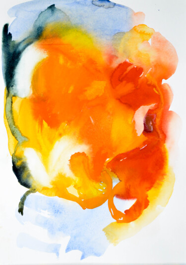 Картина под названием "Color forms" - Yuliya Bardun, Подлинное произведение искусства, Акварель