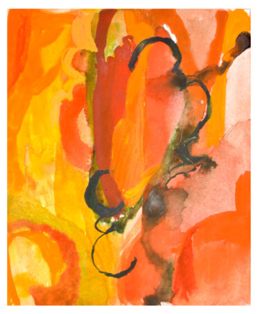 Peinture intitulée "Autumn II" par Yuliya Bardun, Œuvre d'art originale, Aquarelle