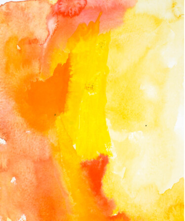 Schilderij getiteld "Yellow" door Yuliya Bardun, Origineel Kunstwerk, Aquarel