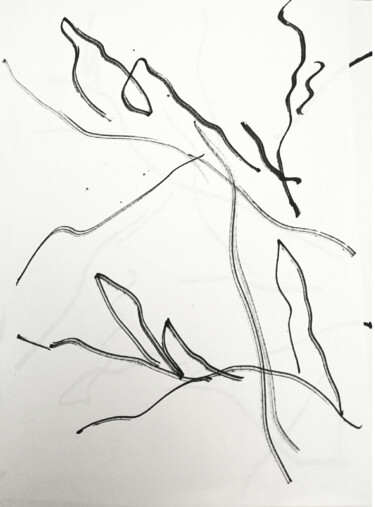 Disegno intitolato "Landscape" da Yuliya Bardun, Opera d'arte originale, Pennarello