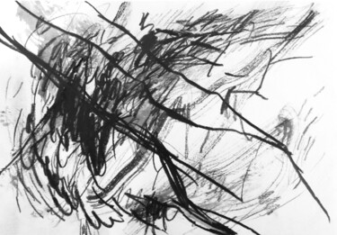 Disegno intitolato "Trees III" da Yuliya Bardun, Opera d'arte originale, Grafite