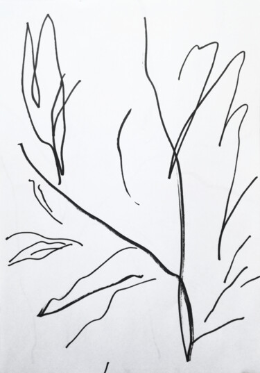 Disegno intitolato "Nature" da Yuliya Bardun, Opera d'arte originale, Pennarello