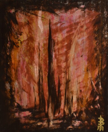 Malerei mit dem Titel "Chaos" von Marc Barges, Original-Kunstwerk, Acryl