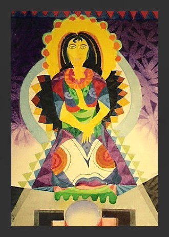 Painting titled "Fortune Teller of 2…" by Barindam Bose, Original Artwork, Oil