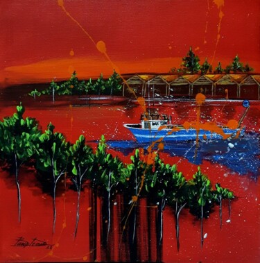 Malerei mit dem Titel "abstract , art, col…" von Barış Demi̇R, Original-Kunstwerk, Acryl