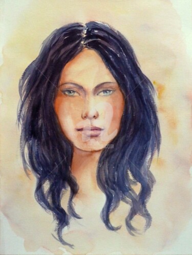 Painting titled "Marika" by Karmailo, Original Artwork, Acrylic