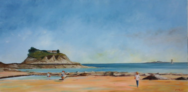 Painting titled "Saint-Quay-Portrieu…" by Flachet, Original Artwork, Oil