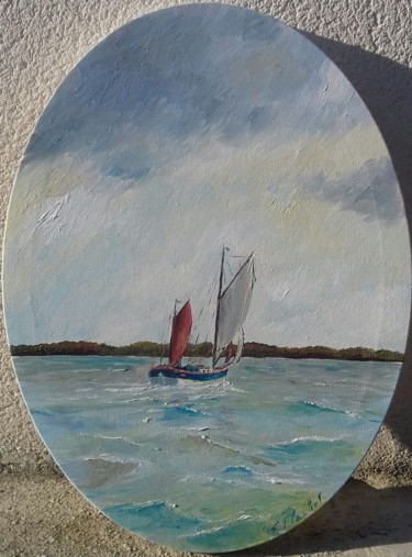 Painting titled "Le Saint Quay" by Flachet, Original Artwork, Oil