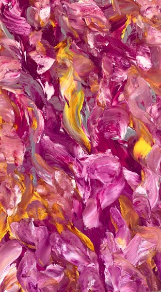 Pintura intitulada "Розовый" por Georgii Fedorov (Barmaley), Obras de arte originais, Óleo