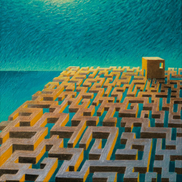 "Labyrinth" başlıklı Tablo Barna tarafından, Orijinal sanat, Akrilik