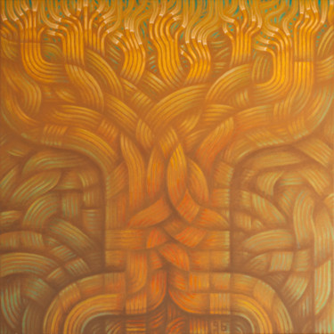 Malerei mit dem Titel "Human Tree" von Barna, Original-Kunstwerk, Acryl