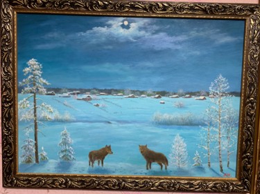 Картина под названием "Природа 4" - Леонид Мальшаков, Подлинное произведение искусства, Масло