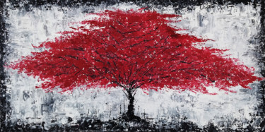 Painting titled "Tree N-873" by Baron Visi, Original Artwork, Acrylic