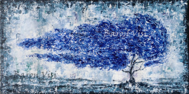 Painting titled "Tree N-160" by Baron Visi, Original Artwork, Acrylic