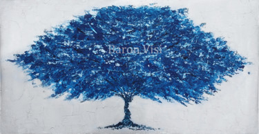 Painting titled "Tree N-902" by Baron Visi, Original Artwork, Acrylic