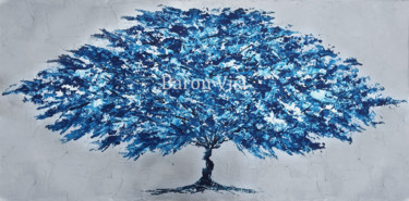 Painting titled "Tree N-903" by Baron Visi, Original Artwork, Acrylic