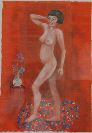 Painting titled "Sans titre 2" by Baron Samdi, Original Artwork, Oil