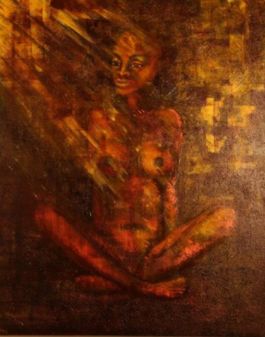 Peinture intitulée "Jeune numide" par Baron Samdi, Œuvre d'art originale, Huile