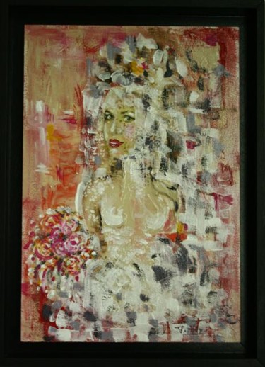 Peinture intitulée "La Mariée" par Baron Samdi, Œuvre d'art originale, Huile